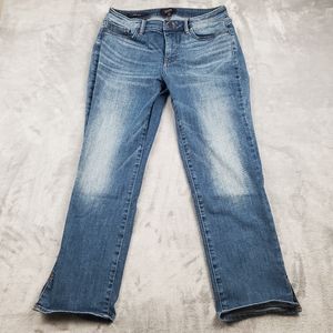 NYDJ Sheri Slim Skinny Jeans Lift Tuck Womens Size 8 Stretch Blue Denim